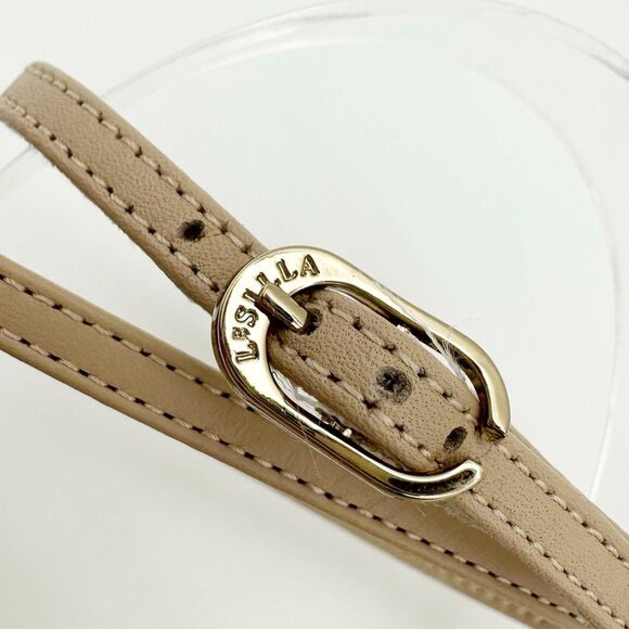 LE SILLA Barely There Beige Strappy Leather Heels Size 39 US 8.5 Sandals - Picture 7 of 12